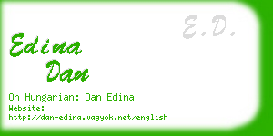 edina dan business card